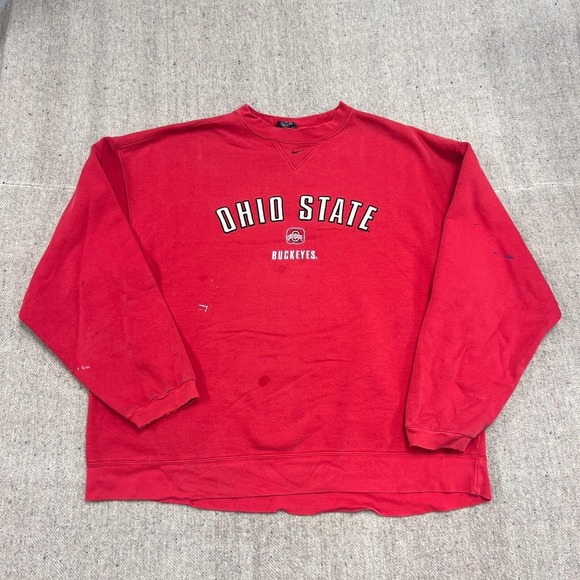 Nike Other - Vintage‎ Nike Ohio State Buckeyes Sweatshirt Mens XL Red 1990s